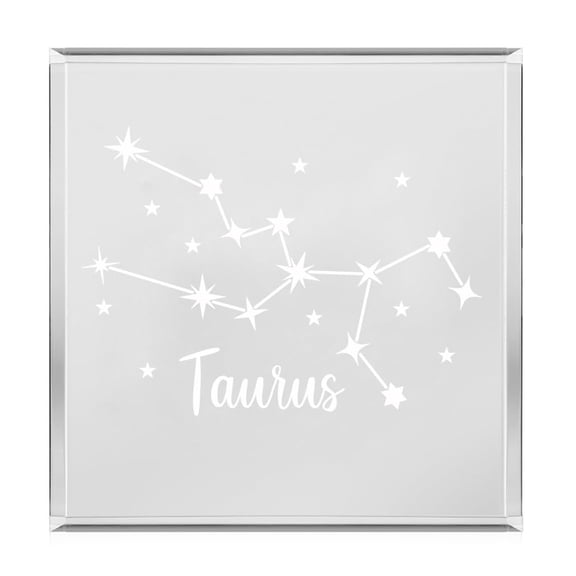 Acrylic Block Sign Art Home Desk Decor Gift Taurus Star Zodiac Horoscope Constellation