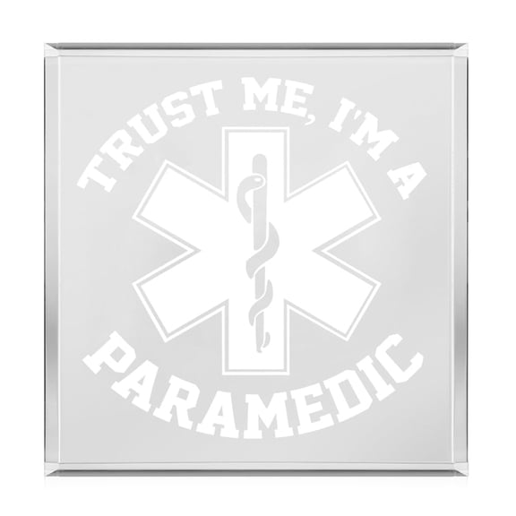 Acrylic Block Sign Art Home Desk Decor Gift Trust Me I'm A Paramedic
