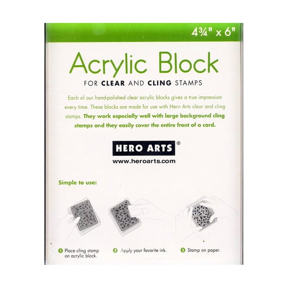 Acrylic Blocks 6 in. x 4.75 in. (pack of 2)