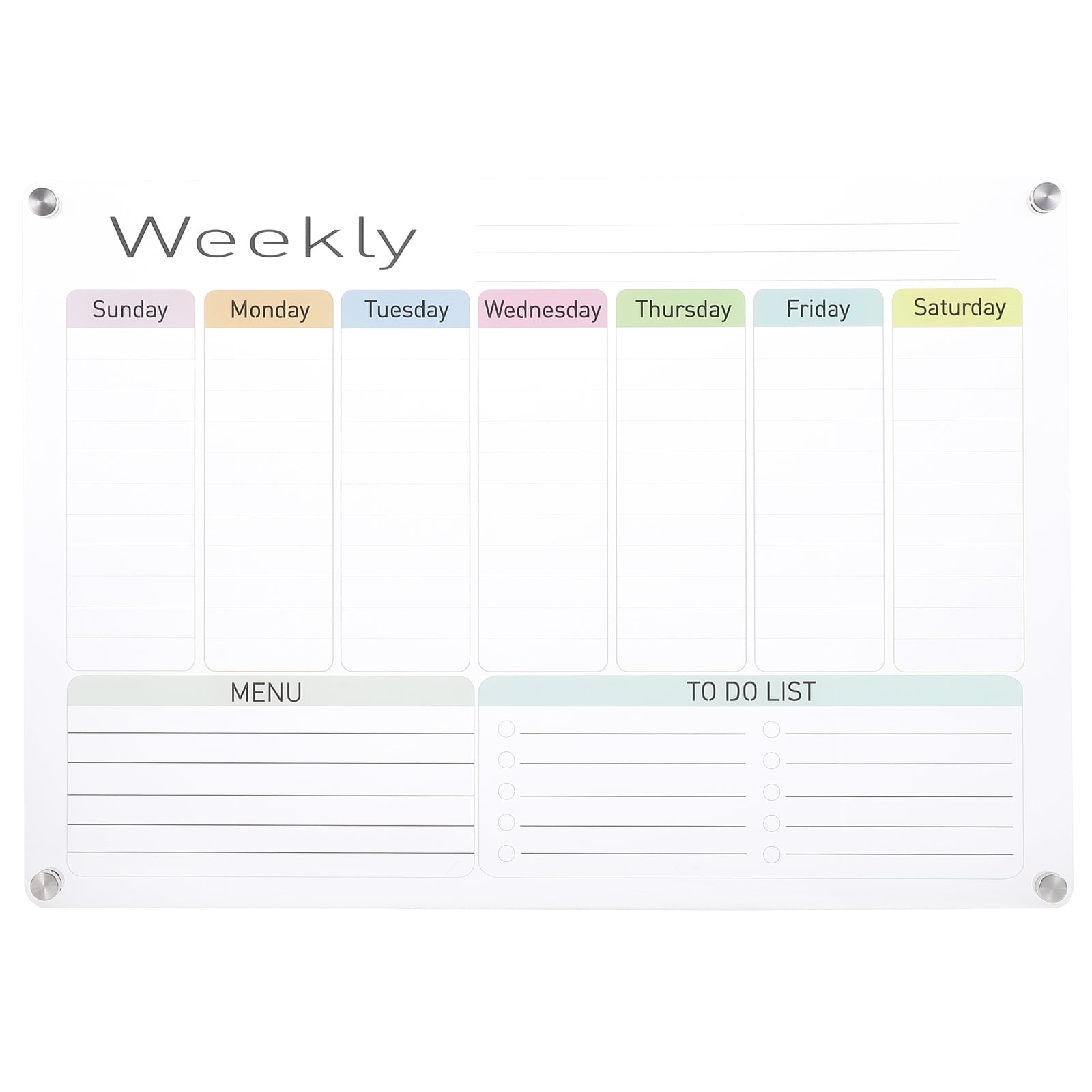 Acrylic Board Refrigerator Message Calendar Fridge Whiteboard Calendars 