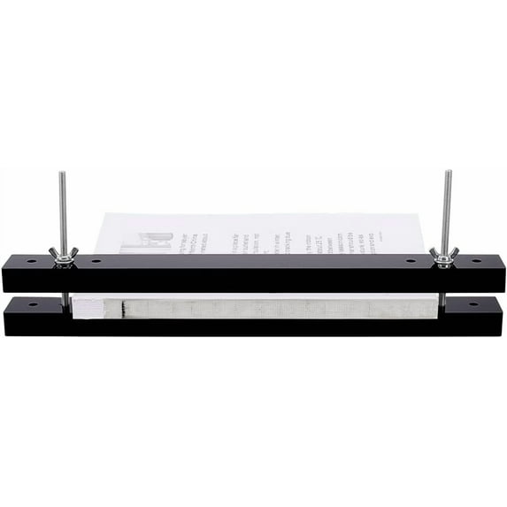 Acrylic Book Binding Press Machine Findings 15x1.5Inch Black Flat Paper Press Machine Acrylic Form Factor Padding Press