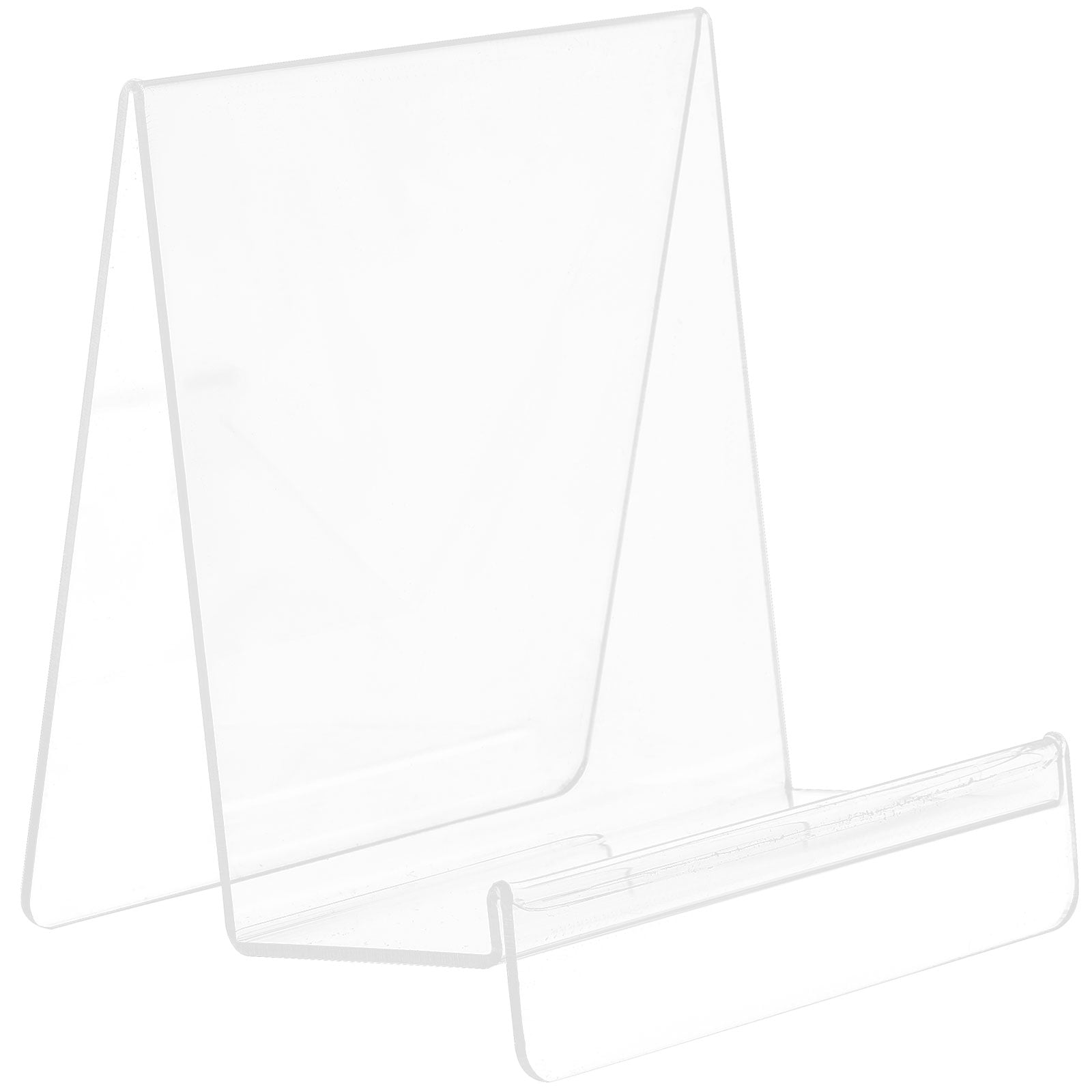 Acrylic Book Display Stand Clear Easel Books Storage Rack Pictures CDs