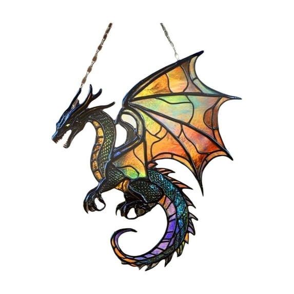 Acrylic Book Dragon Sculpture for Home Office Decor Library Desk Wisdom Luck Talisman Inspirational Dragon Pendant Ornament for Bookshelf Display