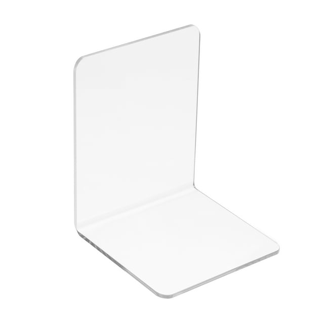 Acrylic Bookend, Book Support Stand for Workspace Stationery Office