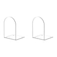 thumbnail image 1 of Acrylic Bookends 4 PCS, Clear Book Ends for Shelves, L Shape Transparent Bookend Organizer, Book Holder Stand Decorative, Book Stoppers for Heavy Duty Books, Cd, File, Video Games, 1 of 9