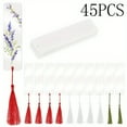 thumbnail image 1 of Acrylic Bookmark Blanks 45 Pcs with Colorful Tassels, Clear Unfinished Book Markers for DIY Crafts, Gift Tags and Graduation Projects, 1 of 8