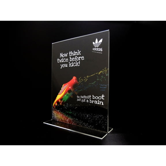 Acrylic Bottom Loading Display Sign Holder 8.5" x 11" (Quantity of 5) Great Countertop Display for Graphics, Menus, Photographs and Much More! (Marketing, Promotional, Advertising, Print)