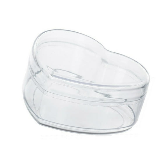 Acrylic Box Round/Heart Clear Boxes with Lid Small Candy Box Storage Organizer Containers Wedding Decorative Boxes