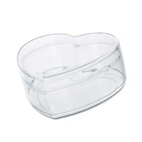 Acrylic Box Round/Heart Clear Boxes with Lid Small Candy Box Storage Organizers Containers Wedding Decorative Boxes