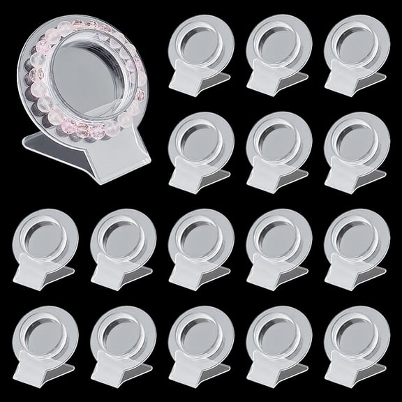 Acrylic Bracelet Display Stands 20 Pcs Clear Jewelry Bracelet Display Holder Transparent Shelf Shelves Acrylic Jewelry Holder Bangle Organizer Rack