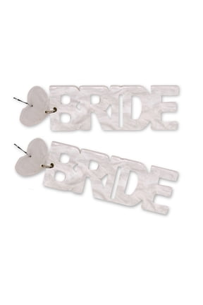 Acrylic Bride Earrings (Pair)