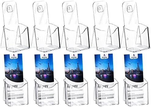 Acrylic Brochure Holder 4x9 Inch, Clear Pamphlet Holder Display Stand ...