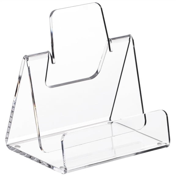Acrylic Brochure Holder 5x6 Inch,Clear Pamphlet Holder Display Stand for Trifold 4&5&6 Inch Flyers,Pamphlets,Booklets,Menu,Leaflets for Office,Home,Store,1 Pack,A5
