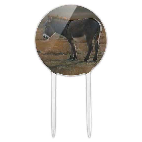 Acrylic Burro Small Donkey Cake Topper Party Decoration for Wedding Anniversary Birthday Graduation