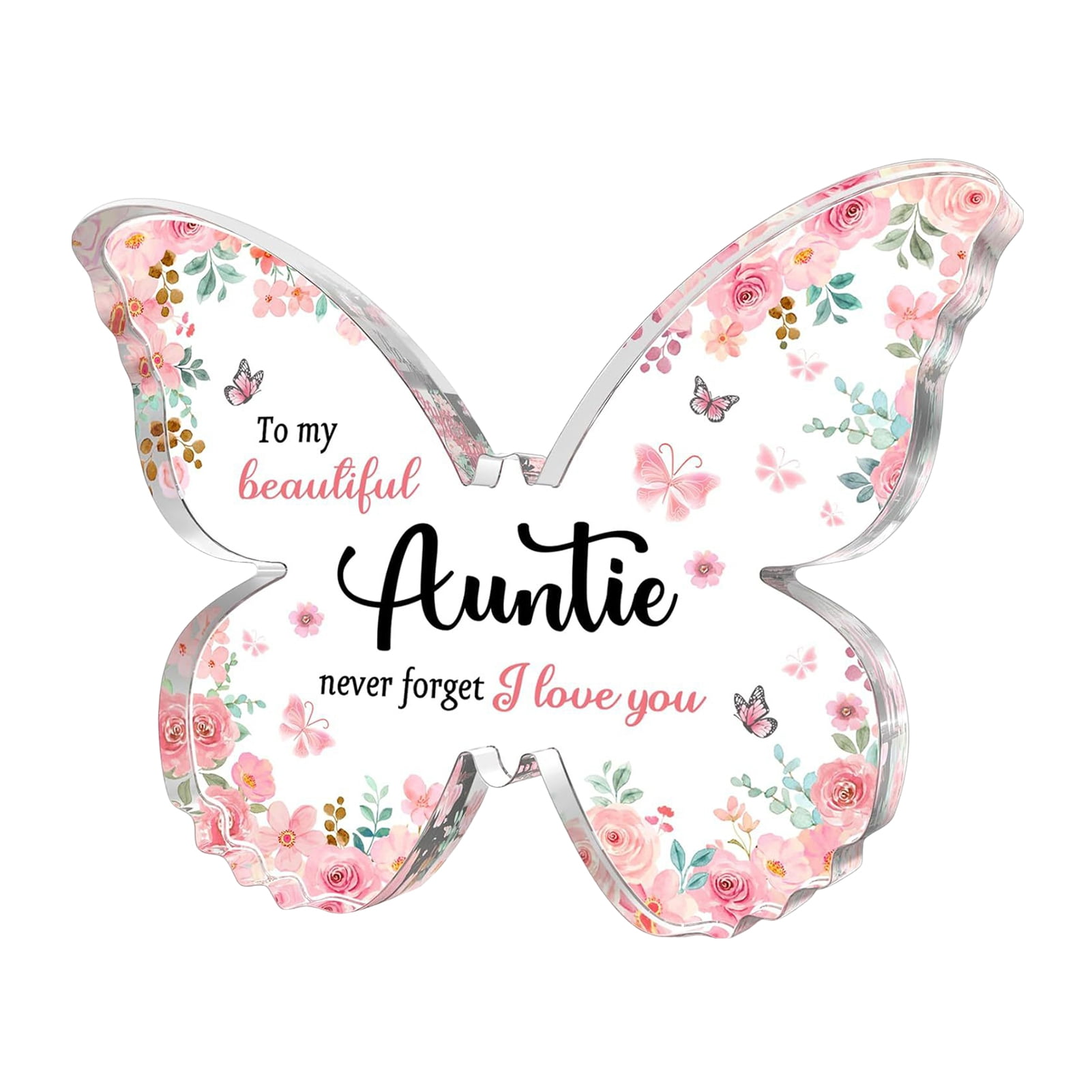 Acrylic Butterflies Plaque Mom Wife Sister Grandma Girlfriend Auntie ...