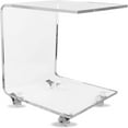 Acrylic C Table Small Side Table Living Room Decor Slim CShaped