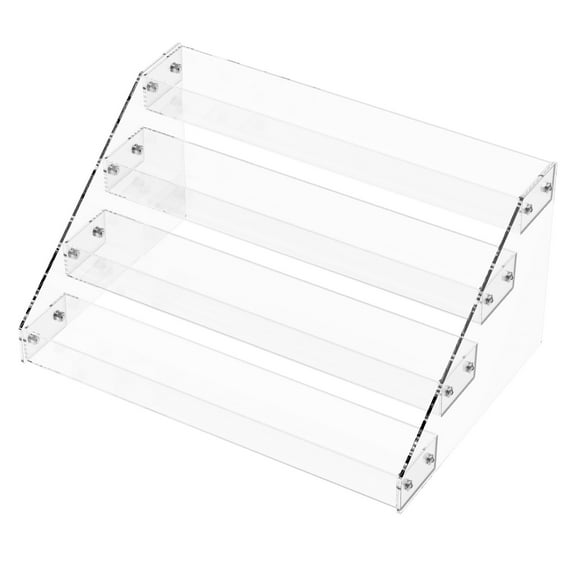 Acrylic CD Display Stand Transparent Robust Desktop Storage Shelf Large Capacity CD Display Shelf Easy to Install DVD Case Storage Shelf Multi Level Display Shelf Suitable for Desks