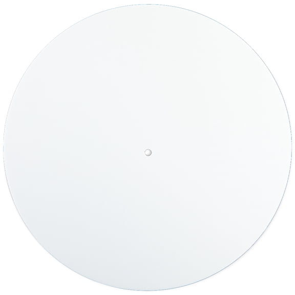 Acrylic CD Pads Flat Round White 300x2.5mm Hole: 7mm