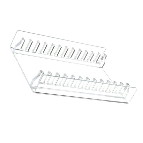 Acrylic CDs Storage Stand Clear Desktop CDs Rack Organizers Holds 12 Standard Case for Media Organization