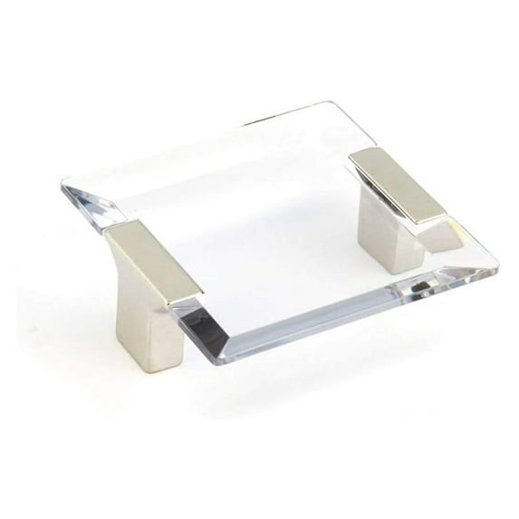 Acrylic Cabinet Pulls 2.5 inch - Clear Cabinet Hardware 64mm Hole Centers - Modern Drawer Pulls for Kitchen Bathroom Furniture - Positano Collection