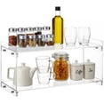 thumbnail image 1 of Acrylic Shelf for Kitchen Counter, 2-Tier Countertop Spice Rack & Organizers, Kitchen Counter Shelves for Cup Mug, Spice, Cabinet Storage Shelves for Kitchen Pantry, 1 of 5