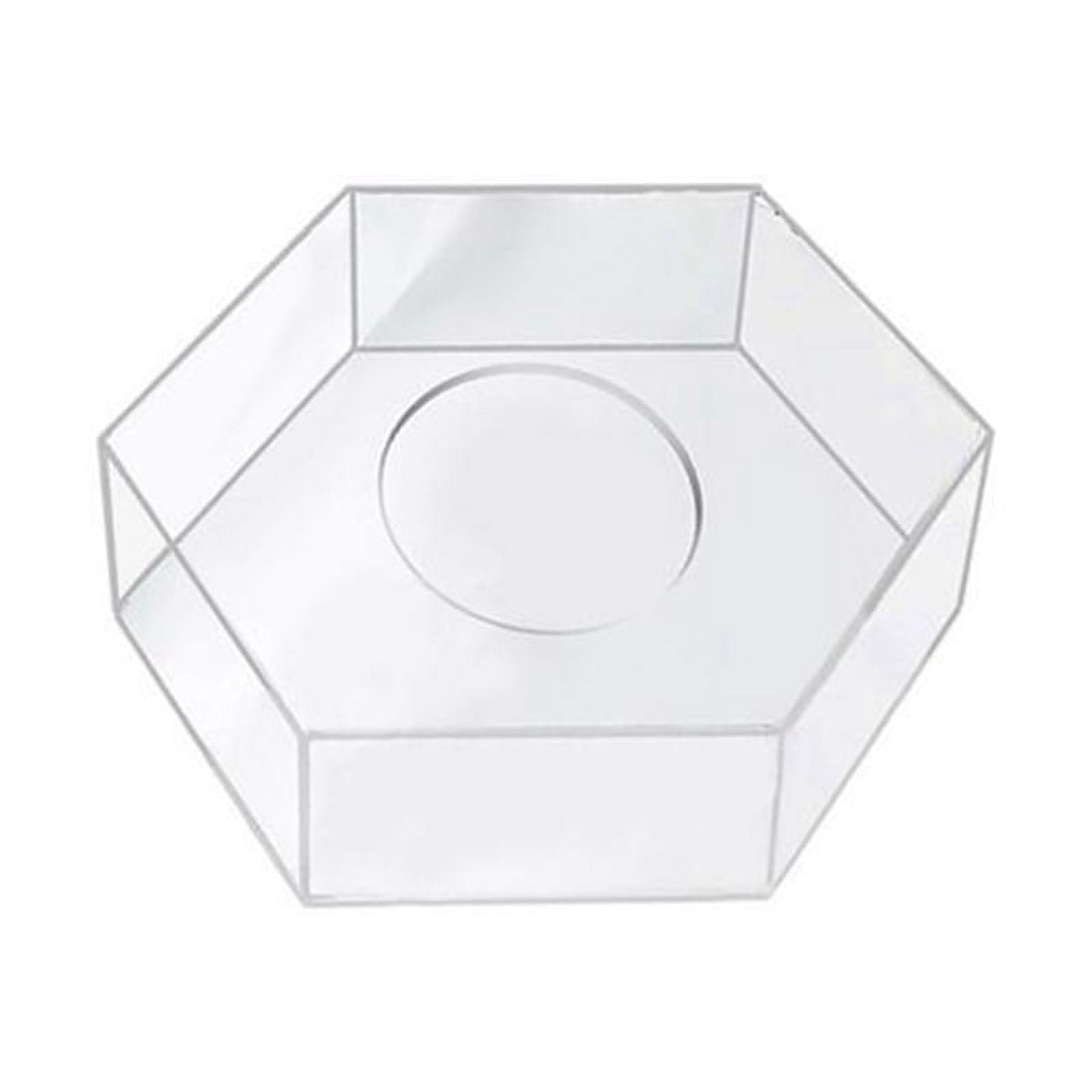 Acrylic Cake Display Board Hexagonal Cake Tray 20X20X10CM - Walmart.com