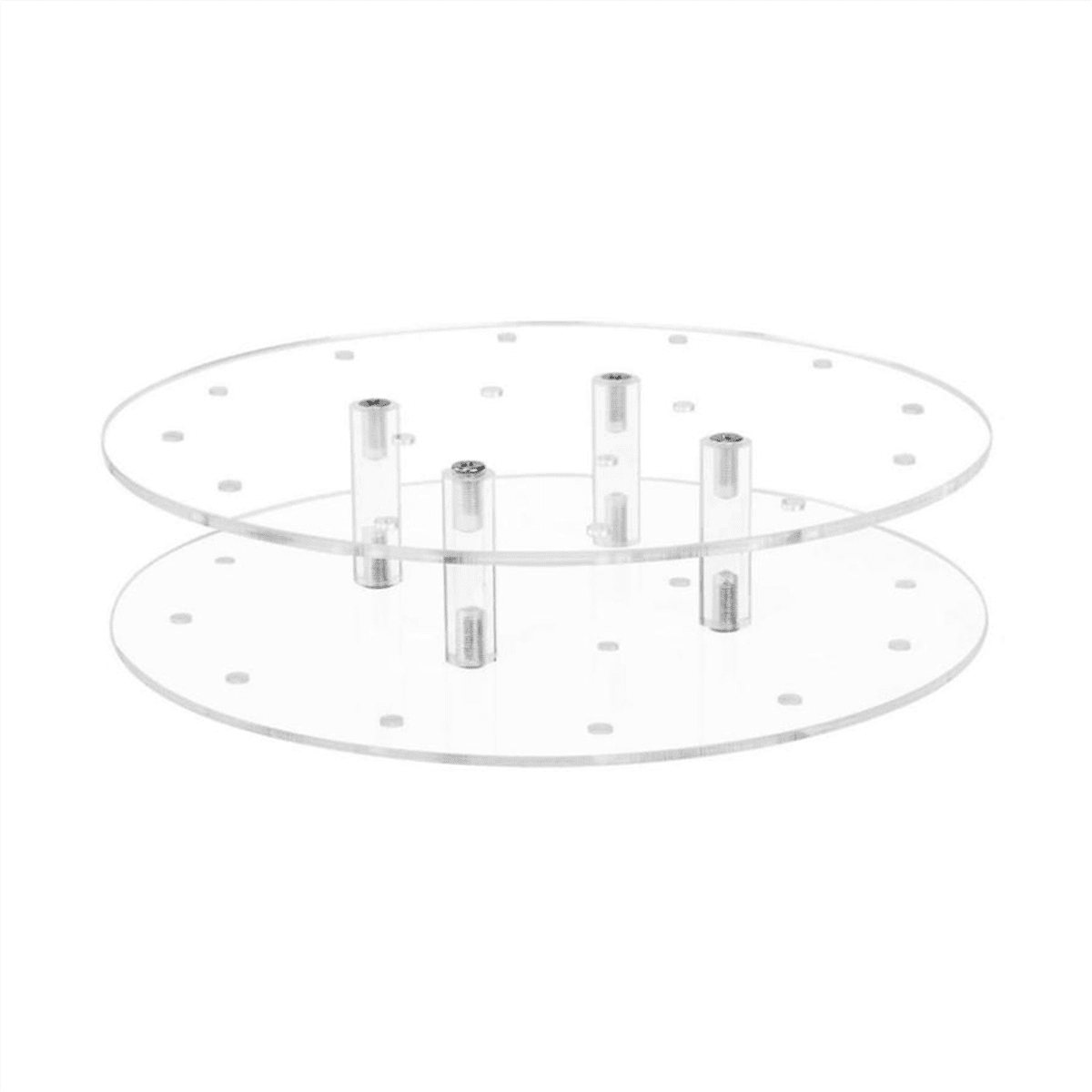Acrylic Cake Display Stand, 16 Hole for Weddings Baby Showers A