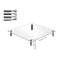 thumbnail image 1 of Acrylic Cake Display Stand with Metal Column | Transparent Dessert Tower for Cupcakes and Pastries | Square Tiered Serving Rack for Parties Weddings, Birthdays, Holiday Events, 1 of 2