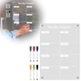 thumbnail image 1 of Acrylic Calendar for Fridge,2026 Magnetic Calendar for Refrigerator,1 Pack Dry Erase Whiteboard Planning Board Weekly Wall Fridge Calendar Meal Board Menu Planner with 6 Markers(Large), 1 of 9