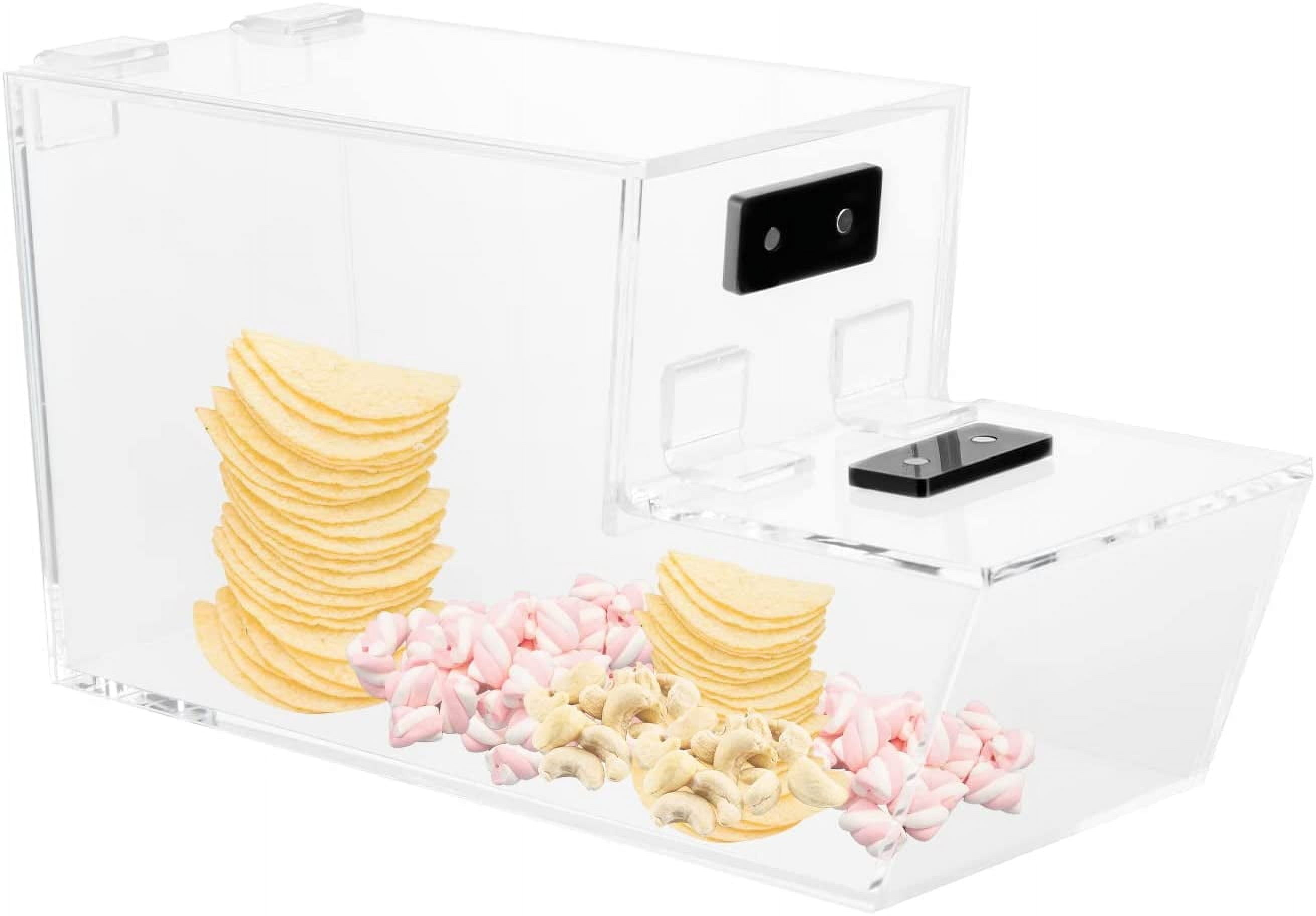 Acrylic Candy Bin Stackable Candy Dispenser Box Clear Candy Display Bin ...