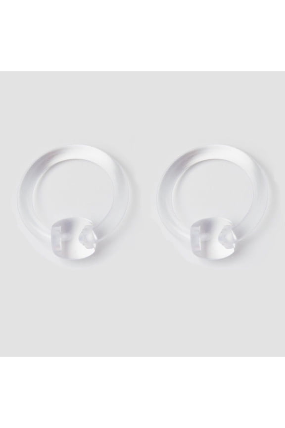 Acrylic Captive Rings - 6 Colors - 4 Sizes - Sold as Pairs