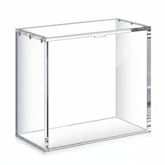 Acrylic Card Case Stackable Acrylic Booster Box Case (4Mm Thick) - Protective Clear Storage for Collectors Cards - Compatible with Etb - Durable Closure Design, Trading Card Box, Clear