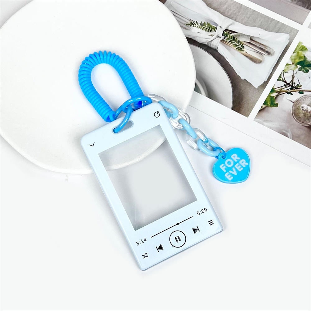 Acrylic Card Holder Keychain Cute Photo Kpop Idol Postcard Protective ...
