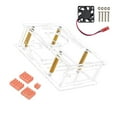 thumbnail image 1 of Acrylic Case Box for RaspberryPi5 Optional Cooling Fan Enclosure Heatsinks, 1 of 19