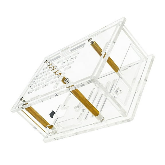 Acrylic Case For RPi 5 Supports Active Cooling Installation Not Include