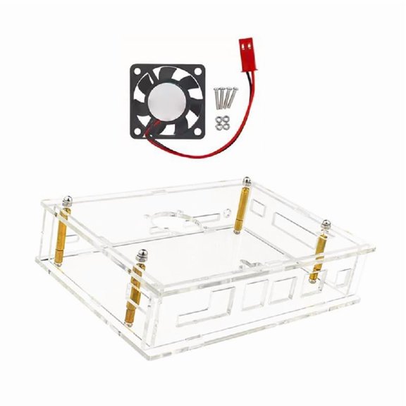 Acrylic Case for Banana Pi For BPI F3 Development Board with Cooling Fan