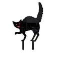Acrylic Cat Outdoor Yard Ground Stake Garden（1 PC） 2PCS Wutang Is