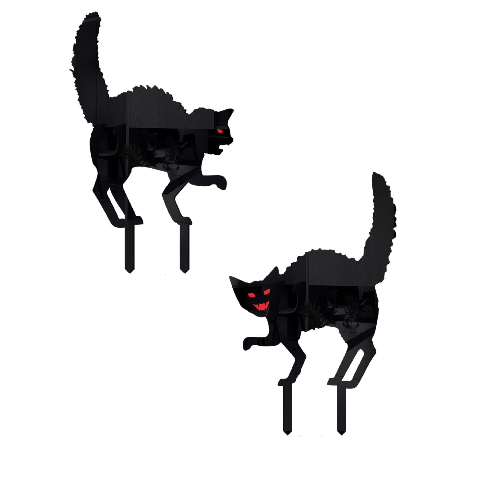 Acrylic Cat Outdoor Yard Ground Stake Garden（1 PC） Large Garden Flag