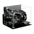 thumbnail image 1 of Acrylic Catchers Helmet Display Case with Mirror, Wall Mount and Green Risers (A002-GRR), 1 of 3