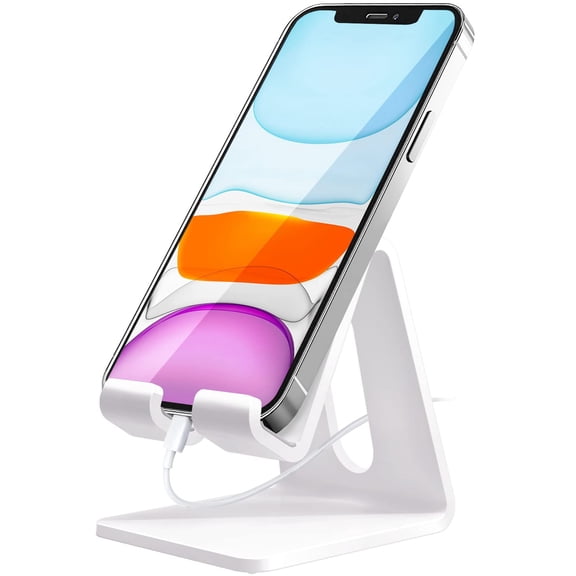Acrylic Cell Phone Stand, Portable Clear Phone Stand for Desk, Compatible with Phone16 15 14 13 Pro Max Mini 12 11 Plus SE, Switch, Android Smartphone, Pad, Tablet, Desk Accessories