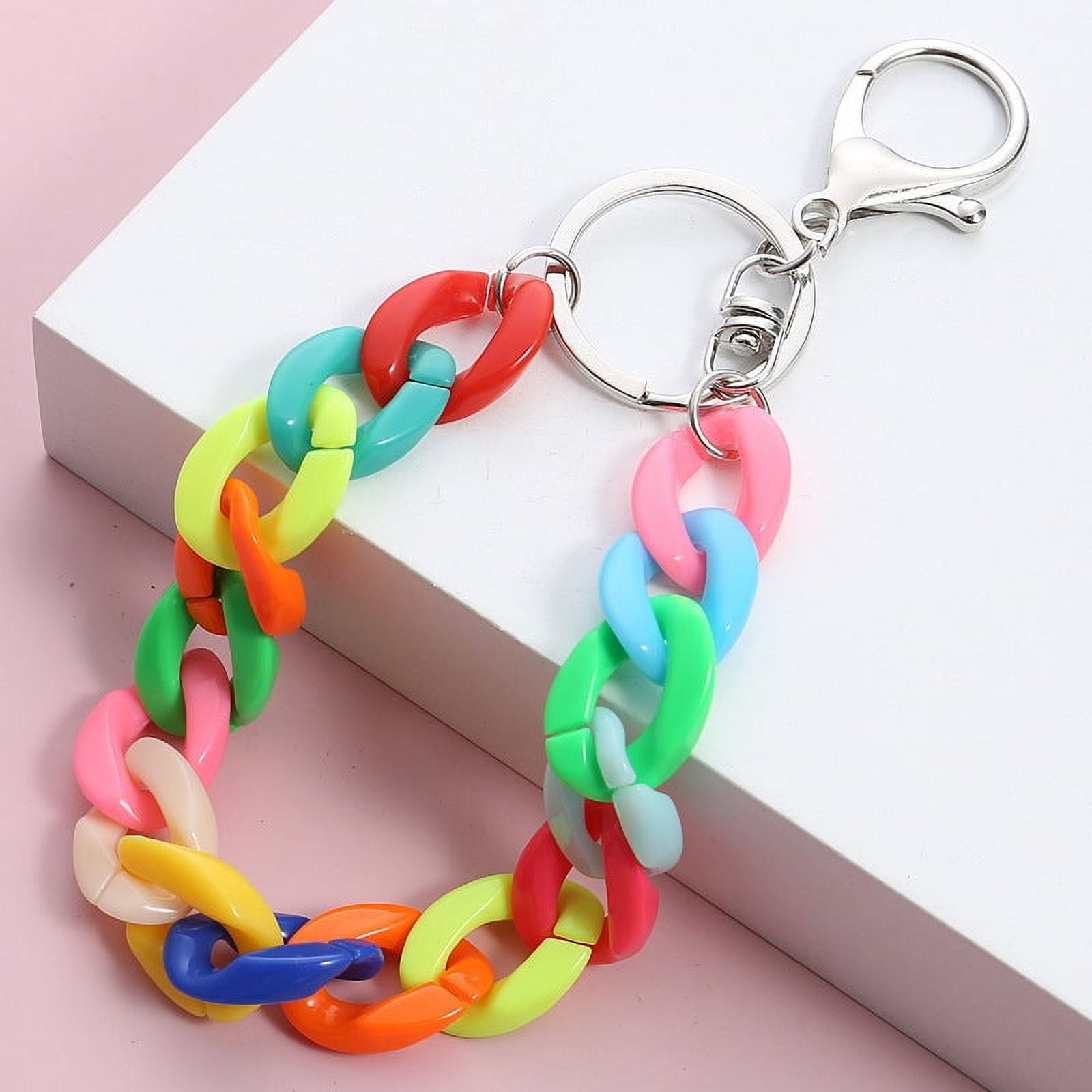 Acrylic Keychain for Bags and Clothing Cute Key Ring Accessory with Durable Chain Key Pendant Design Great for Adding