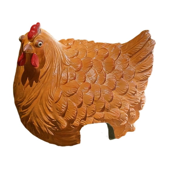 Acrylic Chicken Yard Stakes, Hen Statue Garden Stake Animal Sculpture Lifelike Law Sign Realistic, Outdoor Garden Art, Chicken Statues for Pathway, Patio & Lawn
