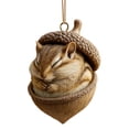 thumbnail image 1 of Acrylic Chipmunk Acorn Ornaments 2.5 Inch Hanging Decor for Christmas Tree, Cute Sleeping Animal Acorn Pendant for Home Fireplace Wall Window Nursery Party, 5 Pack, 1 of 6