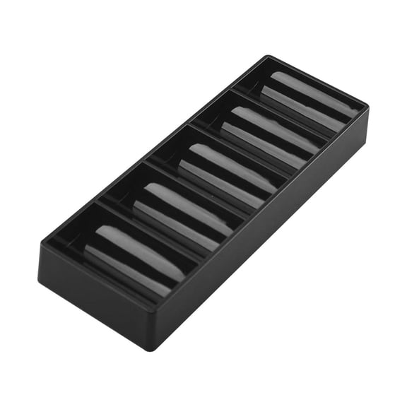 Acrylic Chips Tray, Chips Case Chips Rack, Holds 100 Chips Multipurpose Stackable Container for Clay Chips Black Without Lid
