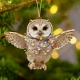 thumbnail image 1 of Acrylic Christmas Animal Hanging Pendant, Single Ornament for Holiday Decor, Christmas Tree Decoration Perfect Gift for Family & Colleagues, Festive Accent, 3.15in/8cm, D, 1 of 6
