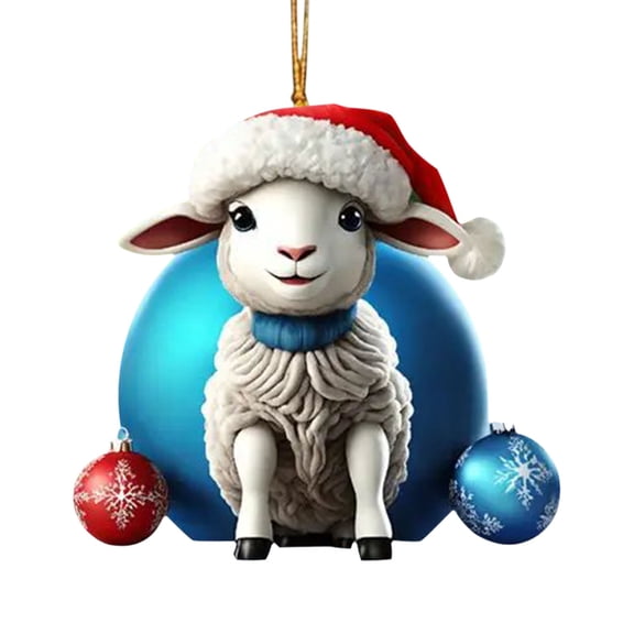 Acrylic Christmas Decoration Car Mounted