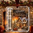 thumbnail image 1 of Acrylic Christmas Money Holder Ornament, Cash Gift Card Holder with Velvet Ribbon for Tree, Mantel, and Holiday Display, 1 of 6