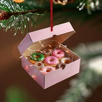 Acrylic Christmas Ornament - 8cm Shatterproof Hanging Pendant for Tree/Car/Home ( Holiday Decor Collection)