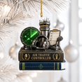 Acrylic Christmas Ornament Air Traffic Controller Radar Design for Tree ...