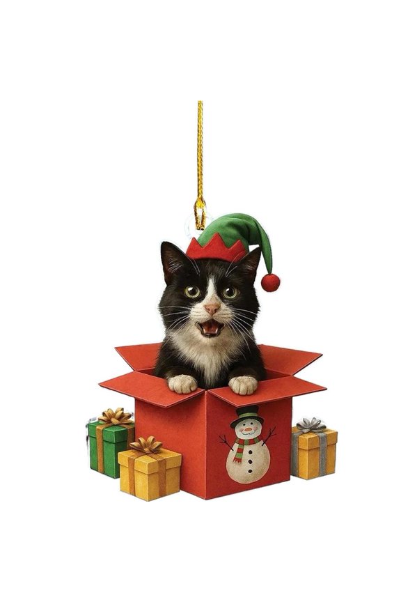 Acrylic Christmas Ornament Pendant For Tree And Home Decoration With Classic Holiday Design